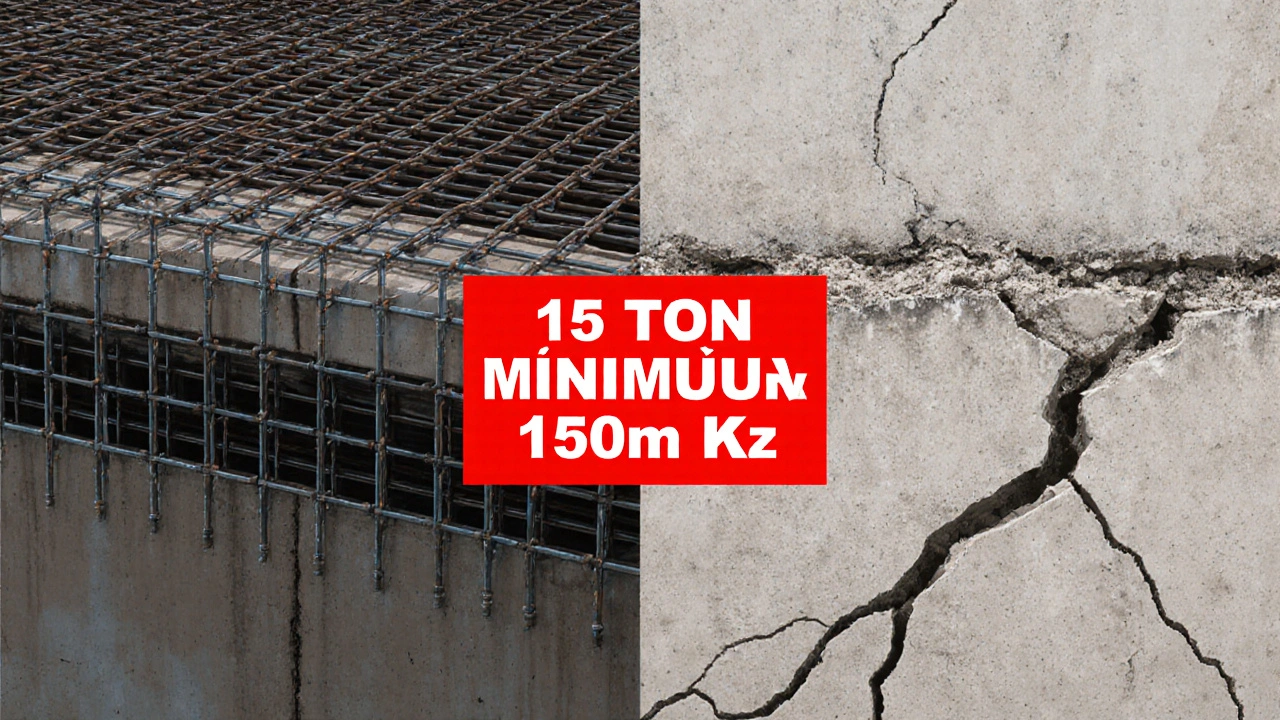 İki radye temel karşılaştırması: biri sağlam ve güvenli, diğeri çatlaklarla yıkılıyor.