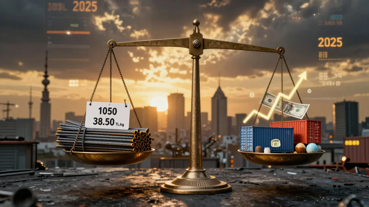 2025'te 1050 çeliğin fiyatı ile dolar, enerji ve ithalat faktörlerinin dengesi.