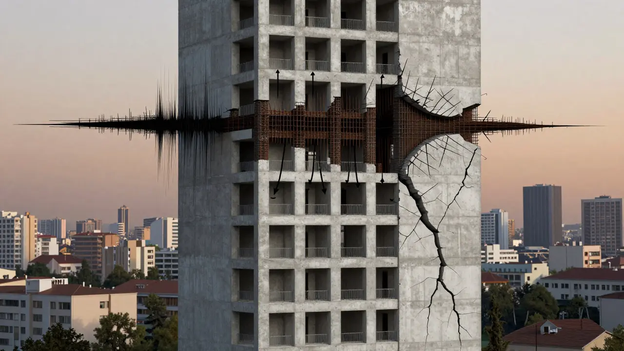 Deprem kuvvetlerini taşıyan perde beton duvar ve temele aktarılan kuvvetler