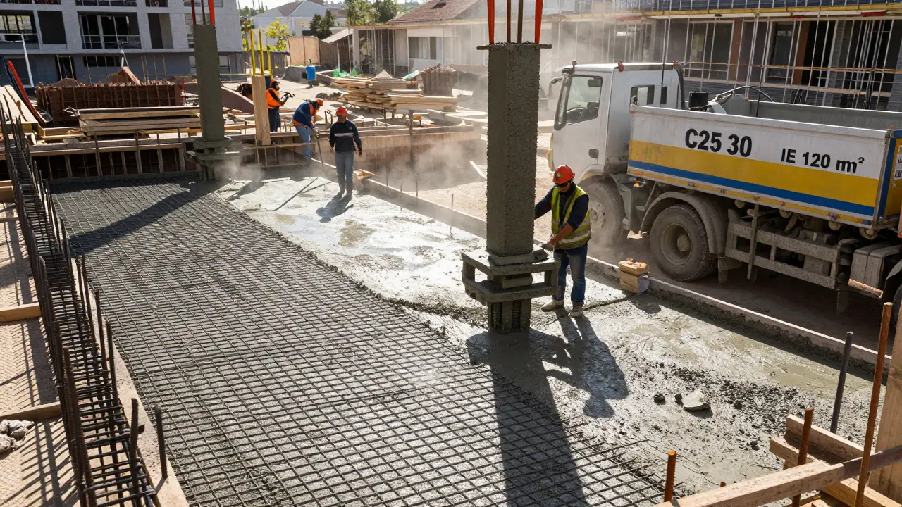 120 m² eve ne kadar beton gider? İnşaat demiri ve beton miktarı hesaplama rehberi