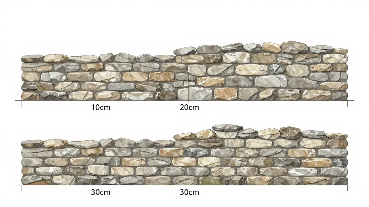 Farklı kalınlıklarda duvar kesit görselleştirme