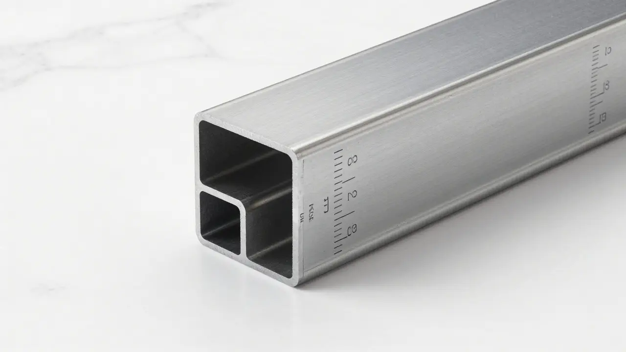 Metal profil kalınlığının ölçülü görünümü