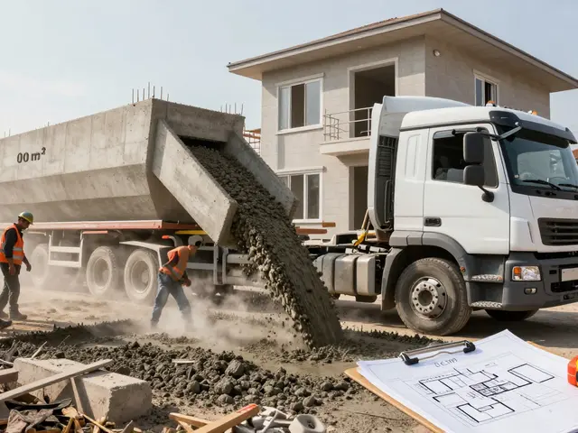 100 m² eve kaç m³ beton gider? Hazır beton miktarı ve fiyatları 2026