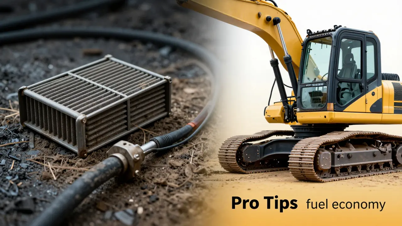 Bakımlı ve bakımsız ekskavatör motor parçalarının karşılaştırması