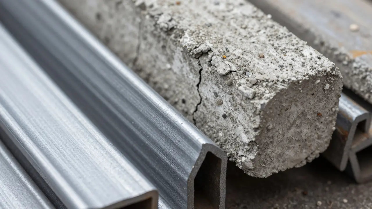 Temiz inşaat demiri ile beton karışımlı hurda demirin karşılaştırması